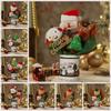 Cartoon Christmas Plush Bear Bouquet Christmas Tree Snowman Bear Christmas Ornaments Santa Claus Elk Deer