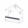 Acrylic Birds Feeder Easy To Clear Avian Window No Assembly Needed for Kids, Cat Owners,