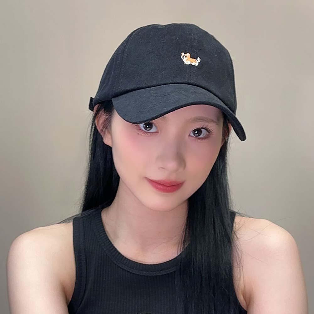 Dog Men Sunshade Hat Breathable Embroidered Peaked Cap Adjustable Women Baseball Hat  Versatile