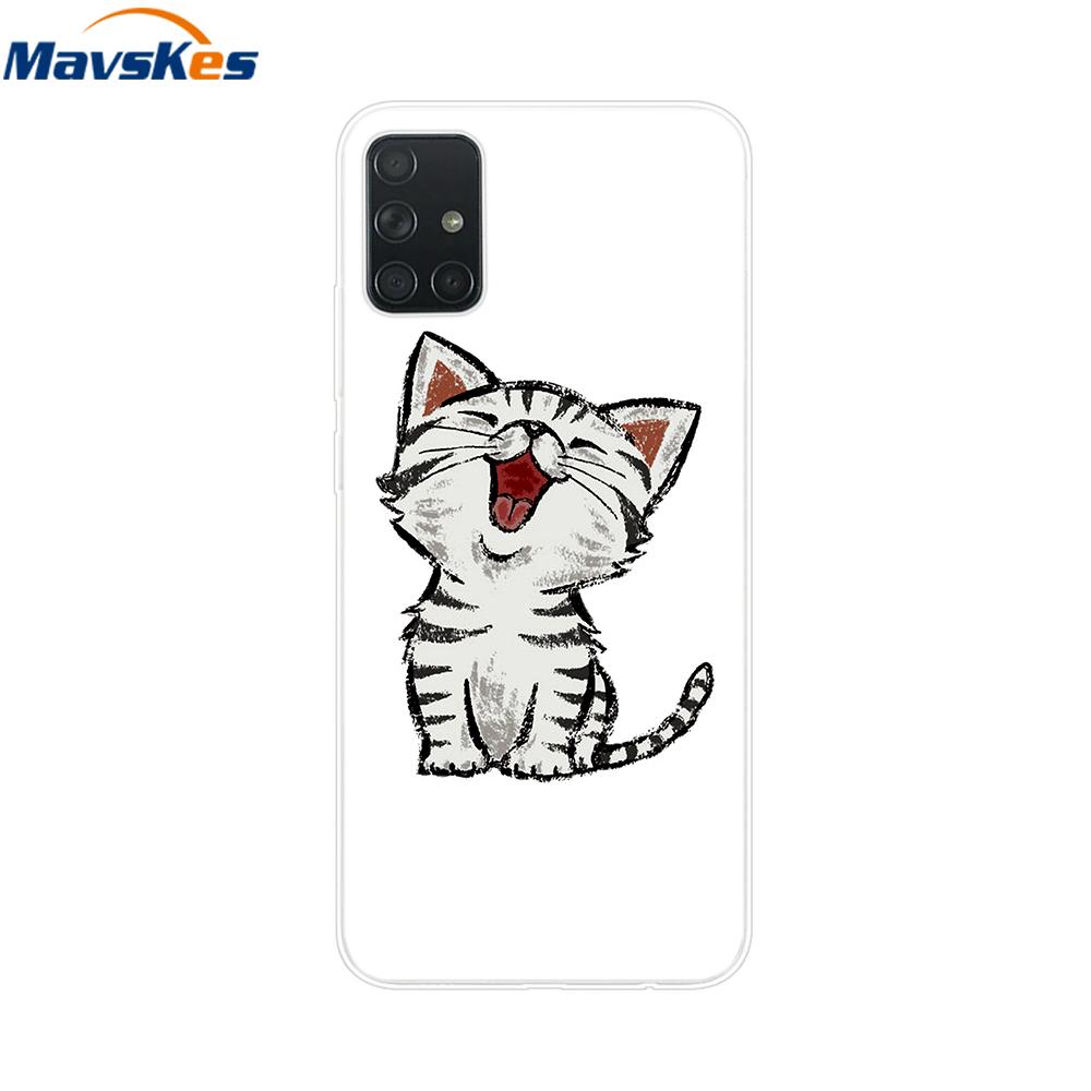 For Samsung Galaxy A51 Case Silicon Transparent Back Cover Phone Case for Samsung Galaxy A71 SM-A715F A515F A 51 71 Cover Fundas