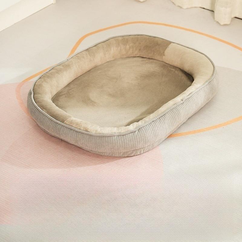 

1pc Four Season Universal Sleeping Mats Small and Medium-sized Pet Bed Detachable and Washable Dog Pad Anti Slip Deep Sleep Cat Bed Pet Supplies 50x40x10cm within 6kg темно-коричневого кольору