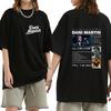 Dani Martin Tour de Álbum Merch Camisetas Unisex Ropa de Mujer Moda Vintage Camisetas de Manga Corta Algodón Casual Holgadas Ropa Urbana