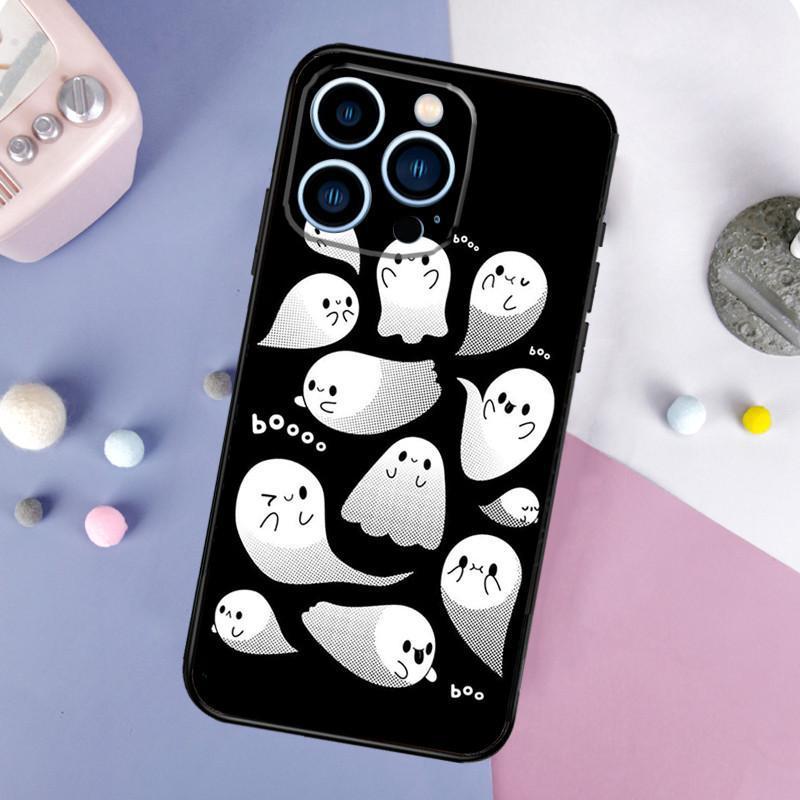 iPhone16 Mobile Phone Case Ghost, Cute, Scary Mobile Phone Case, Painted Anti-drop for Anti-drop Mobile Phone