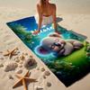 Custom Name Ultra-Soft Beach Towel with Koala Theme,Ideal for Pool - Camping, Diving - Perfect Travel Essential, Vibrant Beach Towel.
