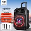 Aigo S56 12-inch Portable Bluetooth Trolley Speaker with Dual Microphones