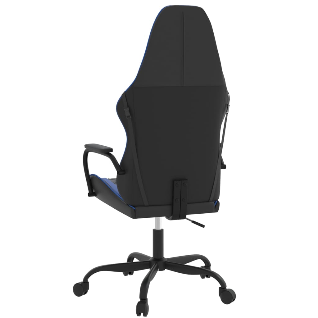 Gaming Chair Black and Blue Artificial Leather