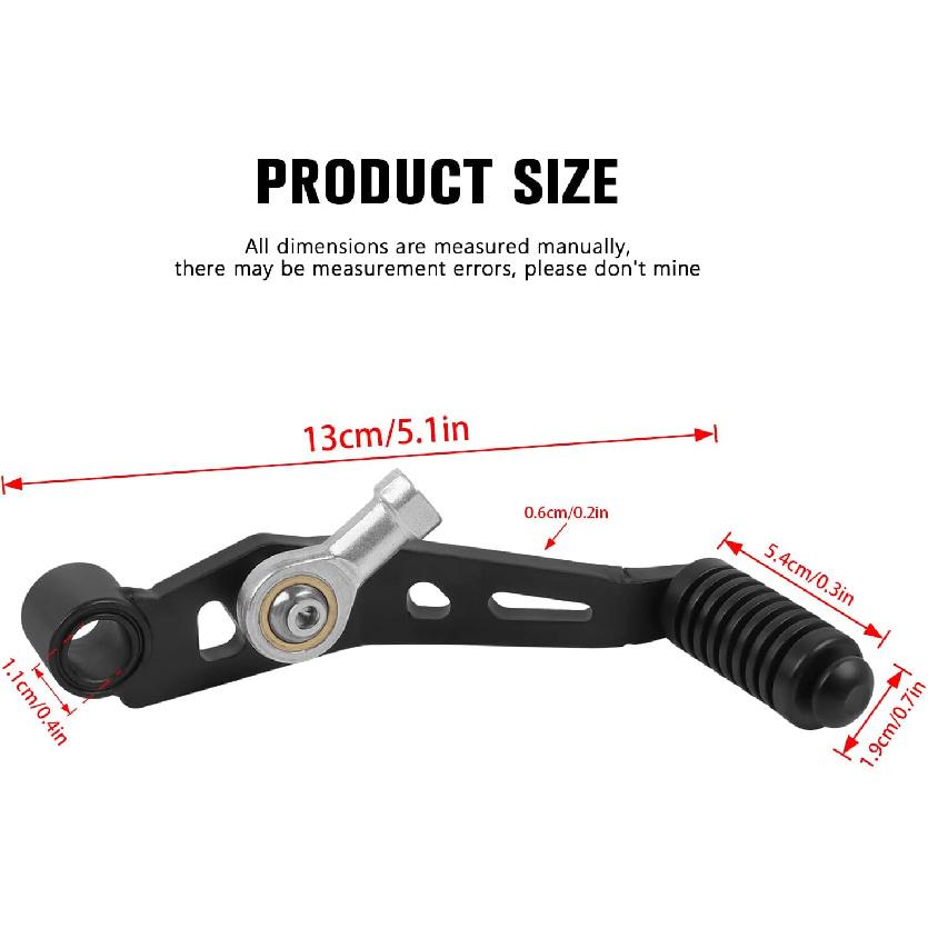Gear Shift Lever Shifter Foot Pedal Motorcycle Accessories Replacement for Yamaha TENERE 700 Tenere700 2021 2022 2023 2024(Black)