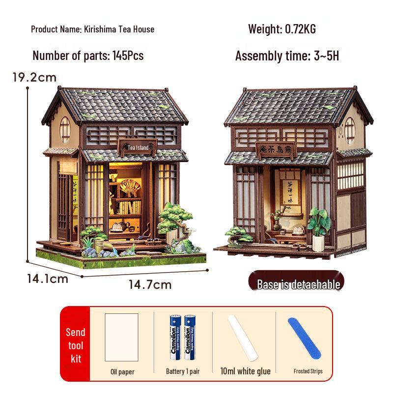 Cutebee Japanese Ramen Shop 3D DIY Miniature Wooden Model Toy