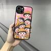 Cute Chibi M-Maruko C-Chan Phone Case For Iphone 17 16 15 14 13 12 Pro Max Xr Air Plus Skin Feel Black Hard Shell Cover