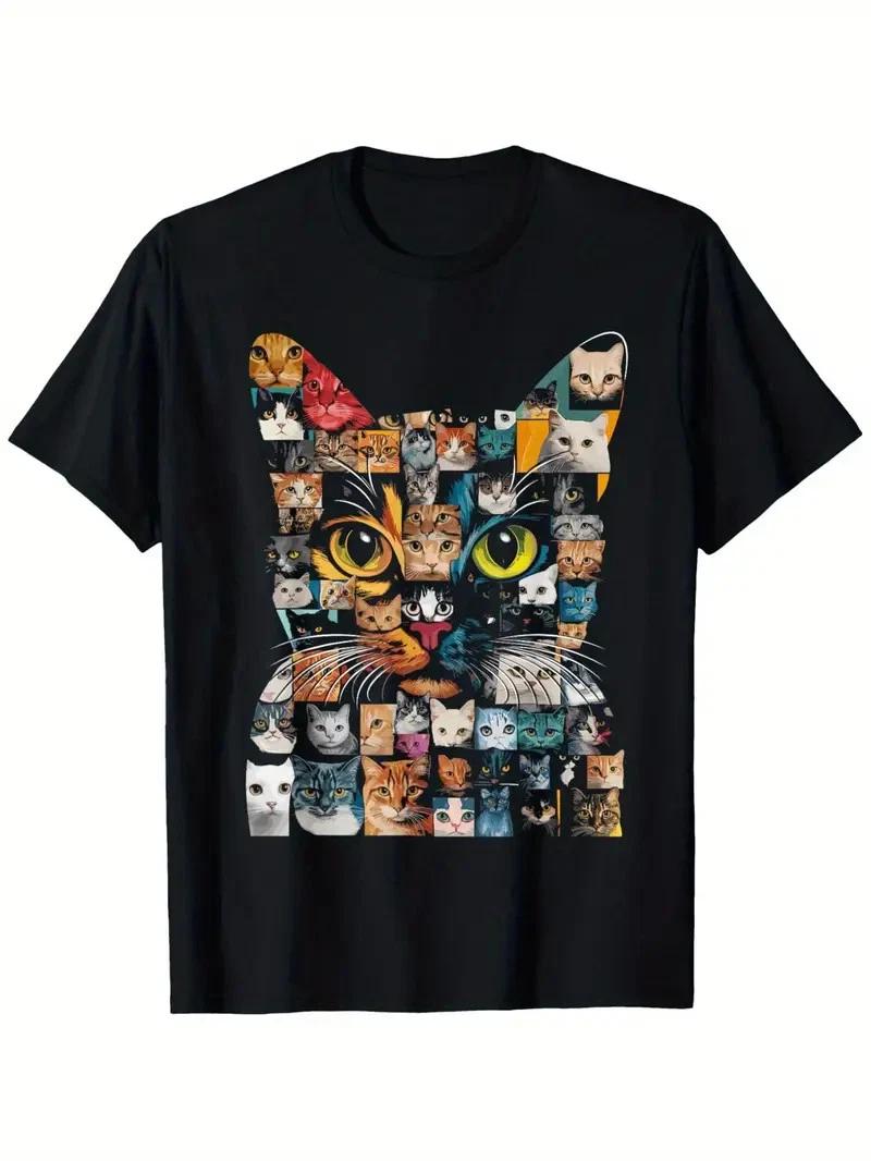 Men S Vintage 90s Halloween T-Shirt - Black Retro Cat & Pumpkin Graphic Tee - So 3XL