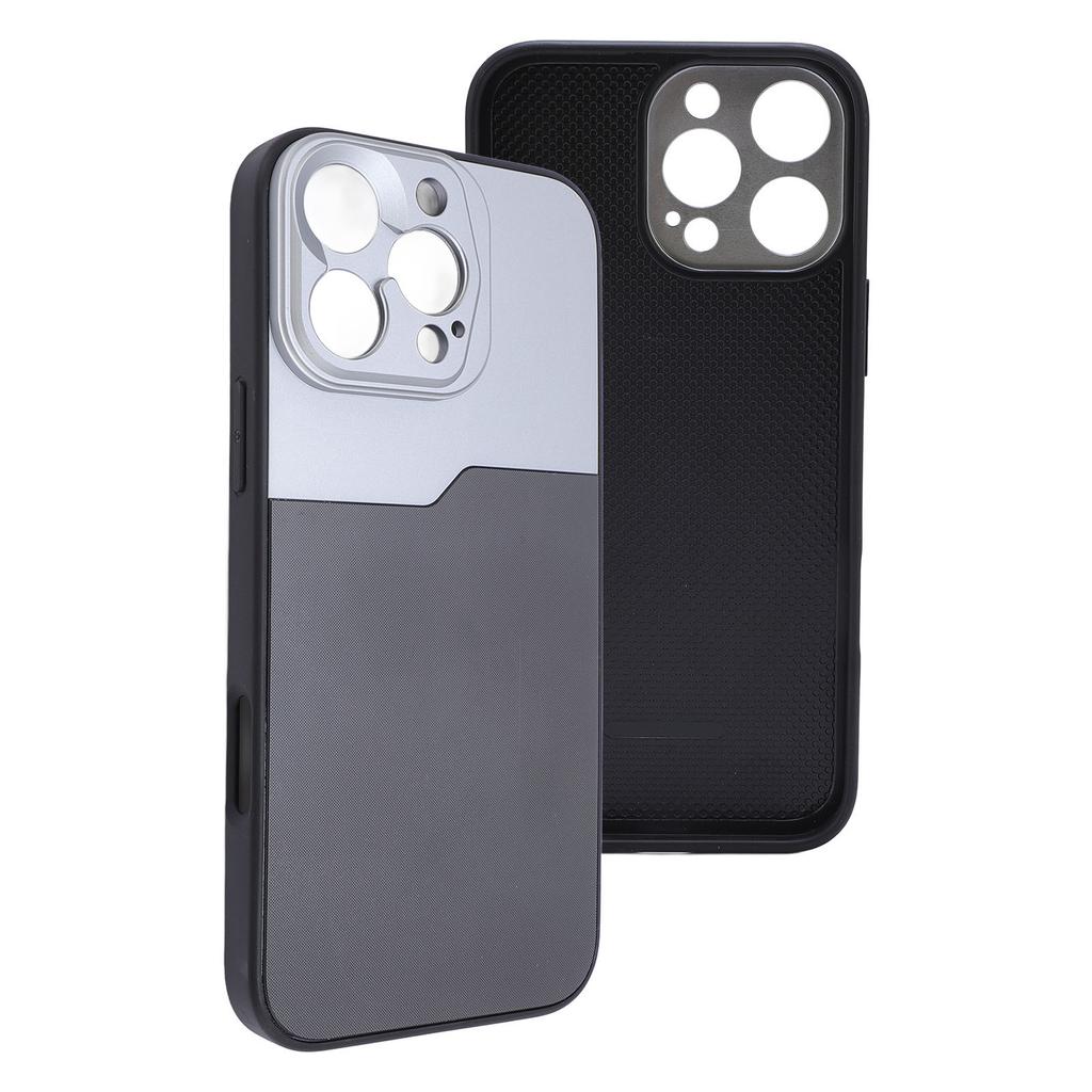 17MM Thread Phone Case for 16 Pro Max Aluminum PC TPU Phone Protective Case with 17mm Lens Mount for Macro Telephoto Fisheye Lenses