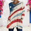 Ladies Plus Size Long Sleeve Pocket Tee Loose Relaxed Casual Everyday Leisure Blouse