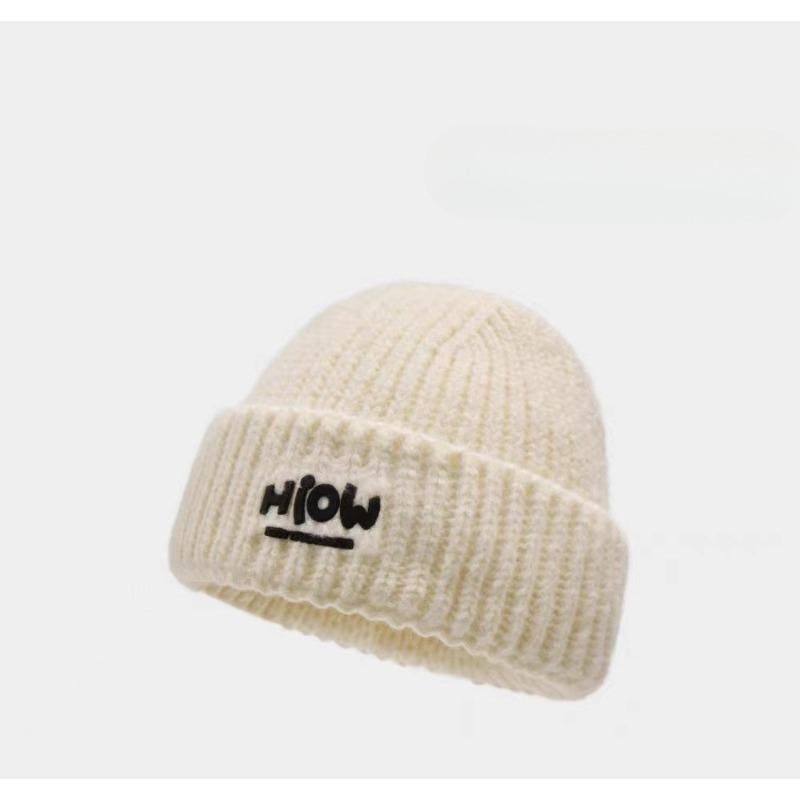 Knitted Hat Autumn and Winter Style Women's Wool Hat Showing Face Big Head Circumference  Versatile Hat Ear Protection and Warm Korean Wool Hat