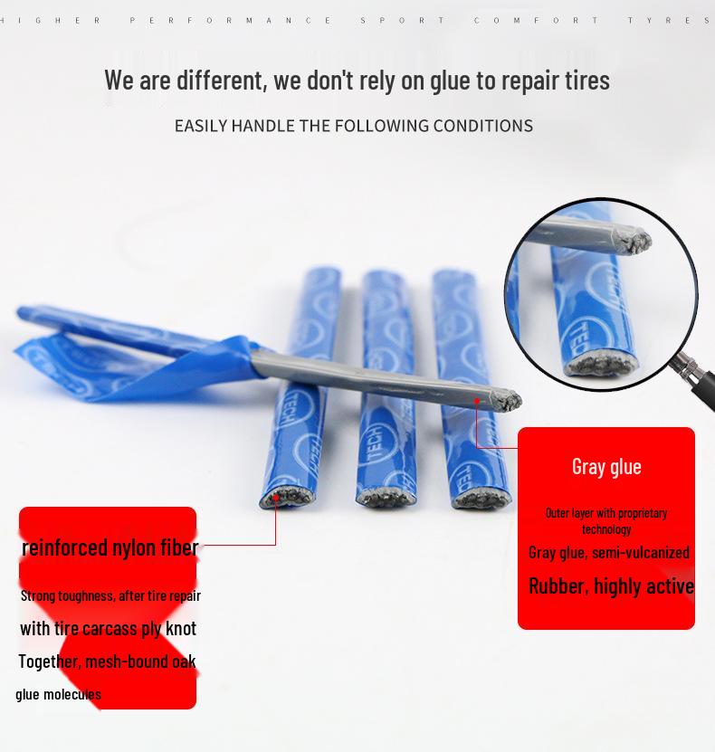 Reifenreparaturset: Vakuum-Klebestreifen für Autos & Motorräder - Elektro- & Batterieauto Vulkanisierte Reifenreparatur
