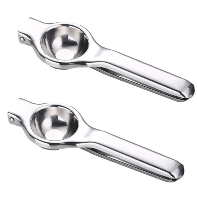Exprimidor de limón manual de acero inoxidable, exprimidor de cítricos y naranjas para el hogar, accesorios de cocina para prensar frutas.