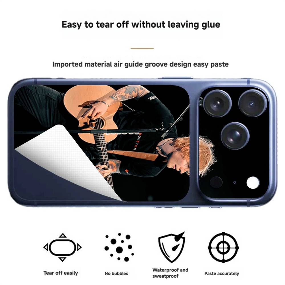Singer E-Ed Sheeran For iPhone 17 pro max New Print Back Cover Decal Wrap Skin Rear Protective Sticker Film Creative