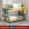 Multifunctional Kitchen Dish Rack: Countertop Draining Rack with Chopstick and Knife Holder for Dish Cabinets