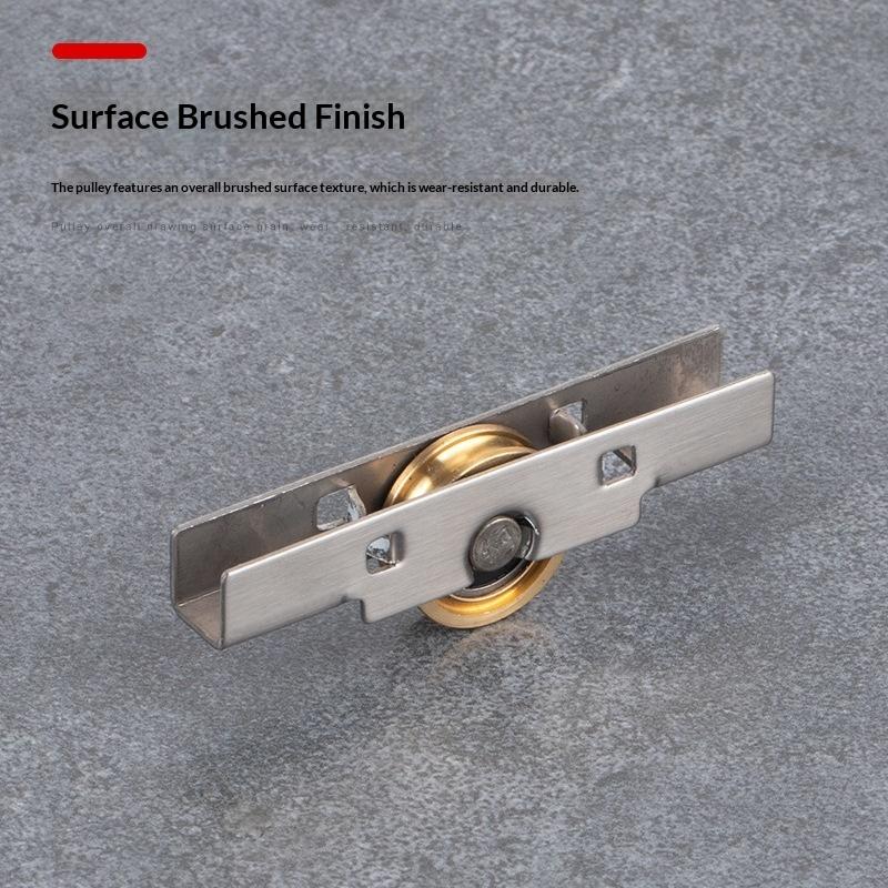 4Pcs Stainless Steel Copper Roller 8Mm Sliding Glass Door And Window Pulley Window Decoration Hardware Accessories