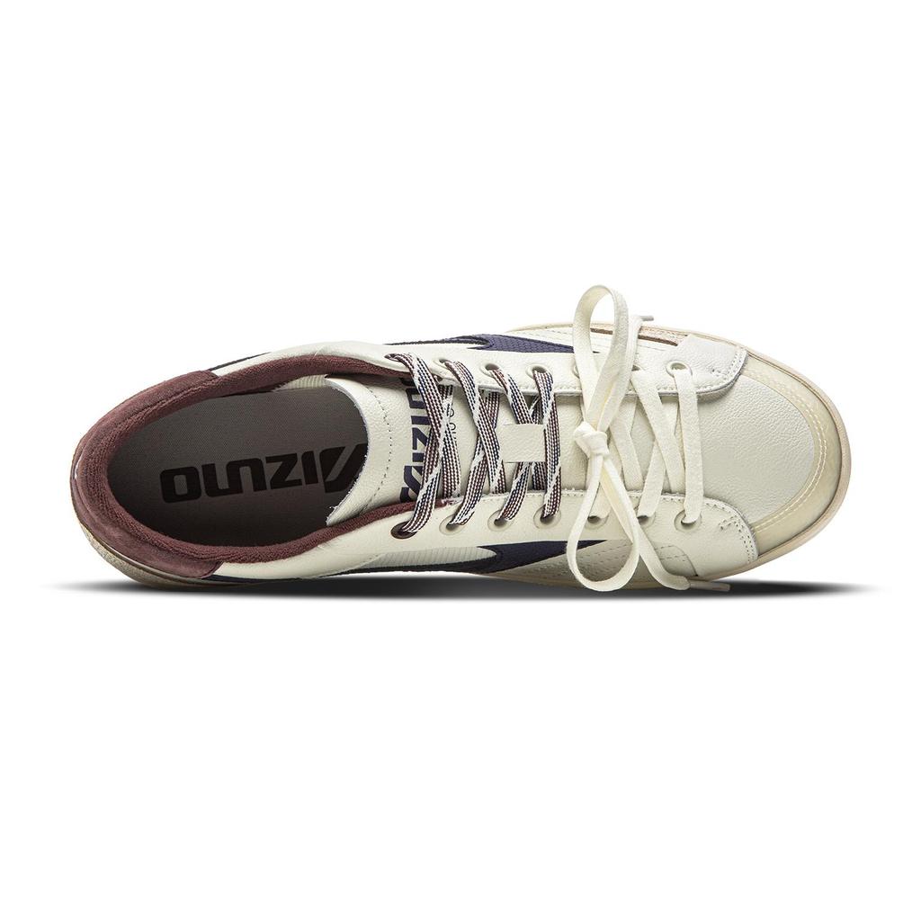 Mizuno Ct Club Casual Versatile Color Block Low Top Skate Shoes Unisex Sneaker Light-Beige D1GH261010