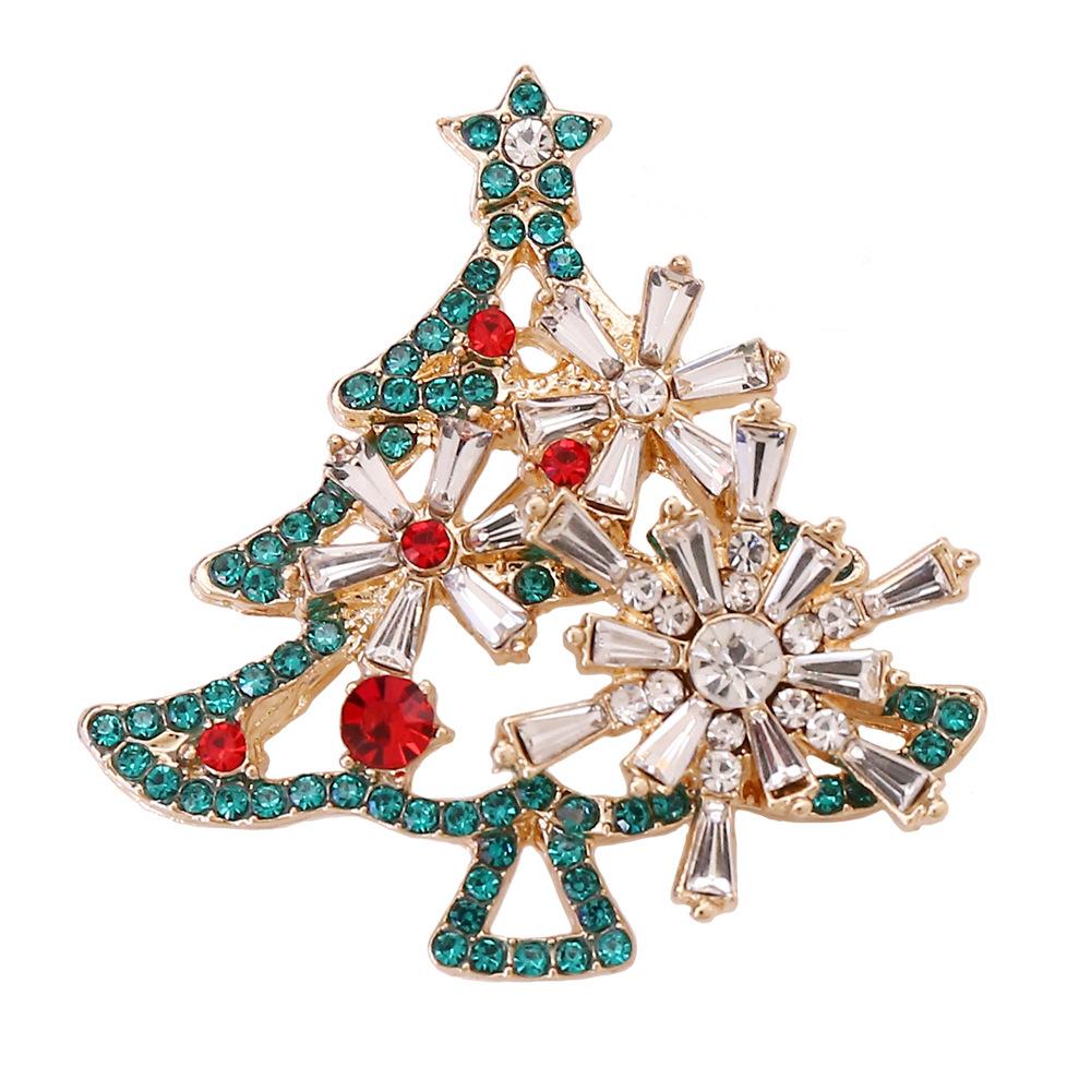 New Santa Christmas Tree Brooch, Vintage Alloy Clothes Shoes and Hats Accessories Corsage, Ornament Pin 2026