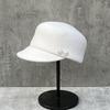 Xiaoxiang Style Pearl Wool Equestrian Hat Female Autumn And Winter Korean Beret British Newsboy Knight Top Hat