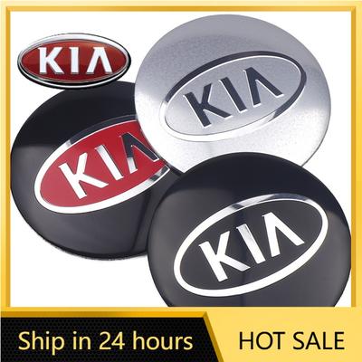 2026 Autocollant de Roue de Voiture Chaud 4 Pièces Cache-Moyeux de Roue de Voiture Autocollant Logo Insigne KIA Cache-Jante Emblème Décalcomanie Pour KIA Ceed Sorento K5 Rio Sp