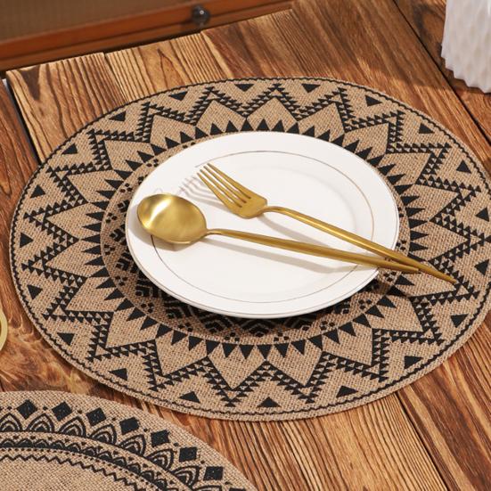 Placemat Reusable Heat Insulating Heat Resistant Table Mats Wear-Resistant Stain-Proof Protection for Home