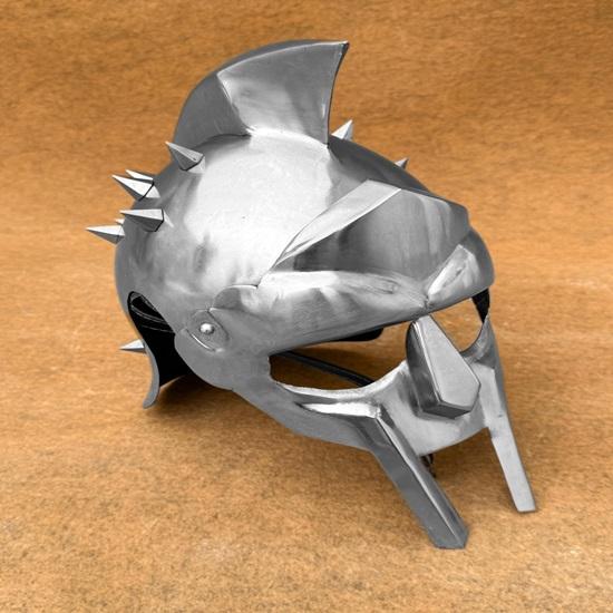 Greek Gladiator Helmet Maximus Decimus Meridius-Inspired Role-Play Armor for Collectors Enthusiasts