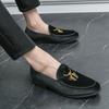 Modedesigner Trend Sammet Broderi Läder Körskor För Män Formell Bröllop Bal Klänning Hemkomst Sapatos Tenis Masculino