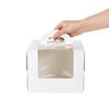 5/10Pcs Portable Cake Box with Clear Window Paper Gift Packaging Box Wedding Birthday Party Muffin Cake Container Baby Shower