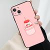 Kawaii Strawberry Milk Phone Case For iPhone 17 Pro Max 16 15 14 11 12 13 Pro Max mini 15 16 Plus 16e 17 Air Cover