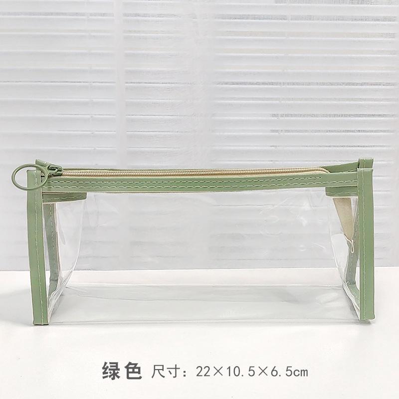 Clear PVC Pen Bag Pencil Case  Ins DIY Pattern, Pencil Pouch, Portable Pencil Bag, Pen Case for School & Office