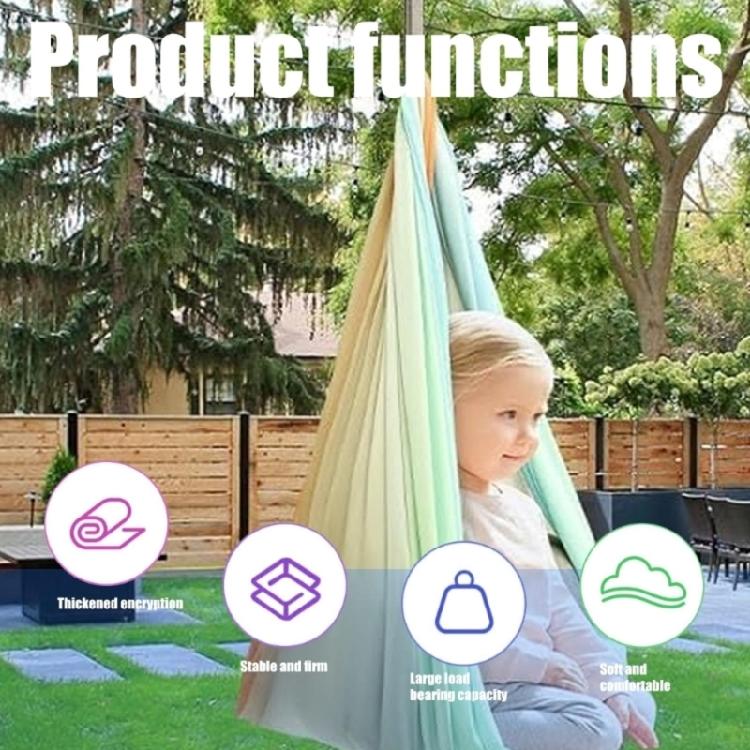 Indoor Outdoor Kind Kinder Hängematte Schaukel Doppellagig Bequeme Kuschelschaukel Dehnungsresistente Schaukel Hängematte