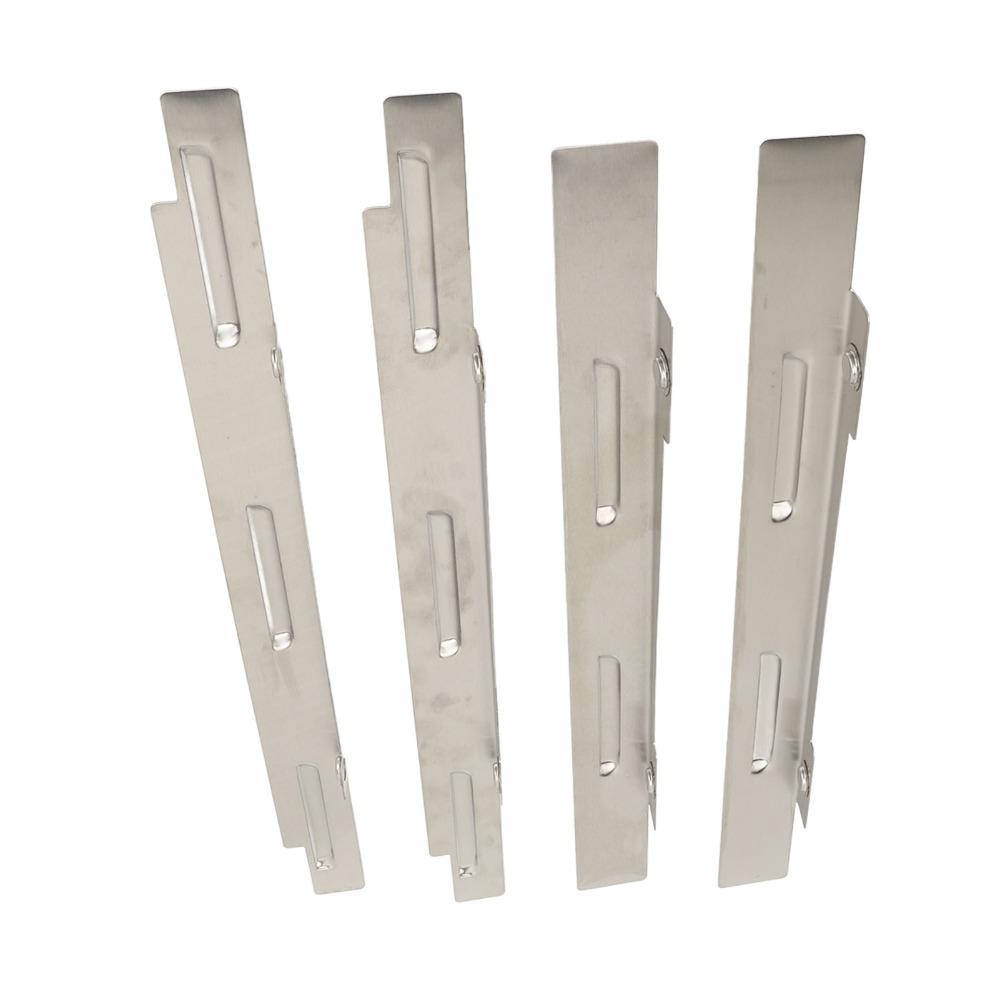4 Stück Edelstahl-Grillplatte Windschutz Stabile Verbrennung Windschutzschild Hitzeschutz Ofen