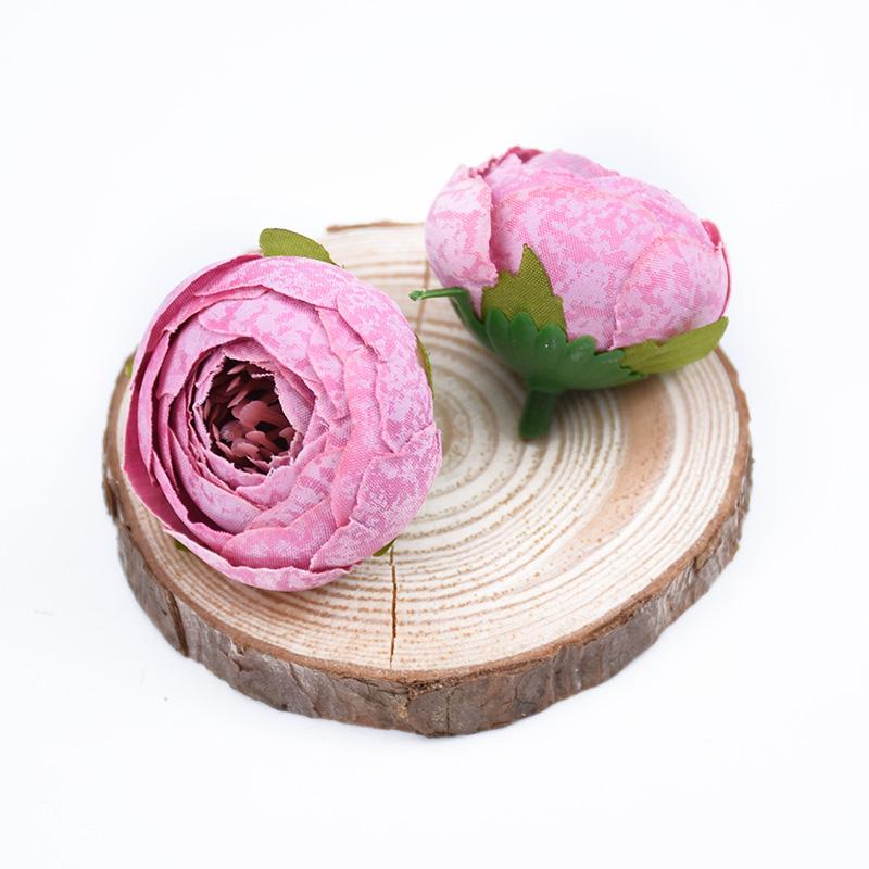 10pcs Artificial Flowers for Home Decoration Fake Plastic Flowers Christmas Garlands DIY Gifts Scrapbooking Silk Tea Roses