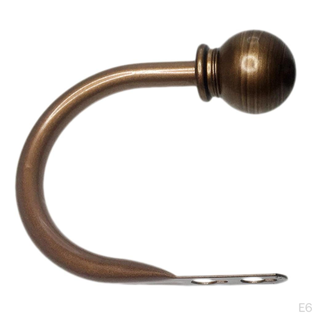 1 Pair Of Ball Curtain Holdbacks Hooks Drapery Tiebacks Holder