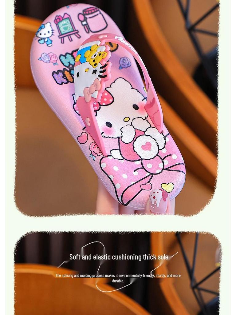 Entzückende rutschfeste Flip-Flops für Mädchen im Alter von 2-8 Jahren – Weiche Sommersandalen für Zuhause oder den Strand