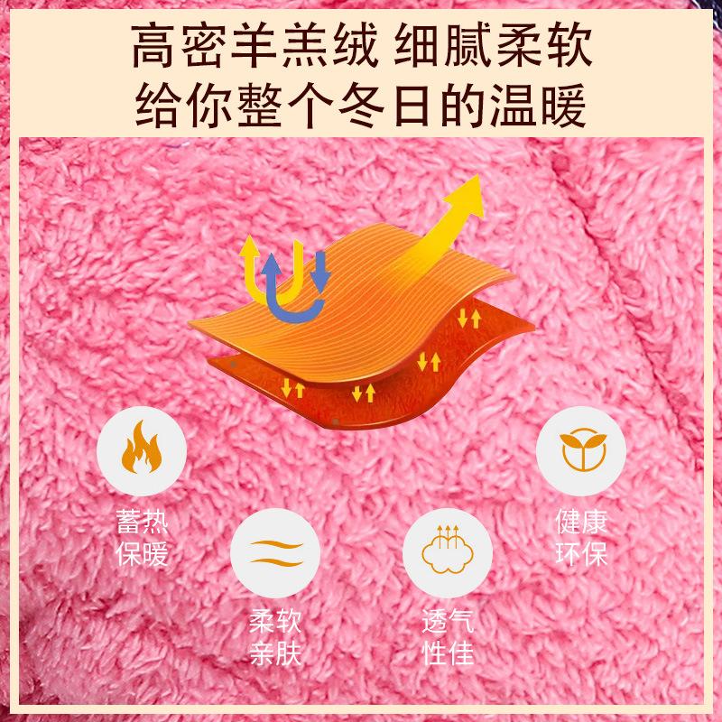 Winter women's cotton-padded pajamas thermal underwear set homewear coral fleece thickened