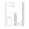 RealRock - Realistic dildo with balls 15 cm