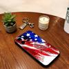 Artistic American Flag  Phone Case For iPhone 17, 16,15,14,13,12,11 Plus,Pro Max, Others Soft Black Cover