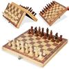 Children's Wooden Chess Board Game - Educational and Early Learning Toy for All Ages
