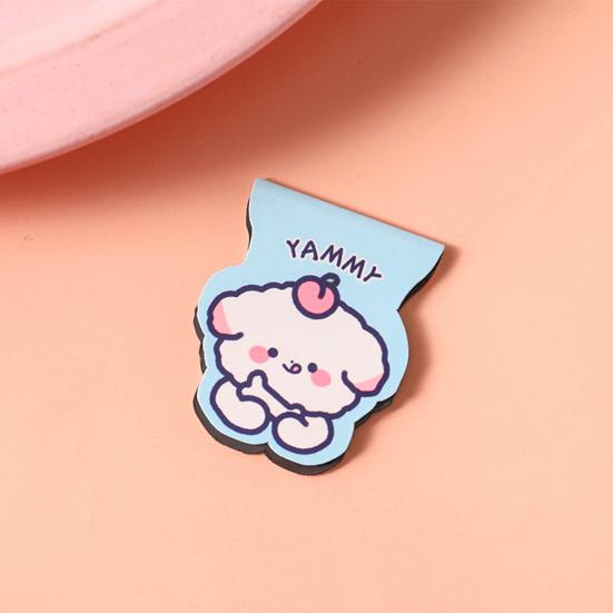4Pcs Magnetic Bookmarks Thin Double-Sided Cartoon Book Markers Cute Page Holders Compact And Portable Page Holder for Students Reading Book