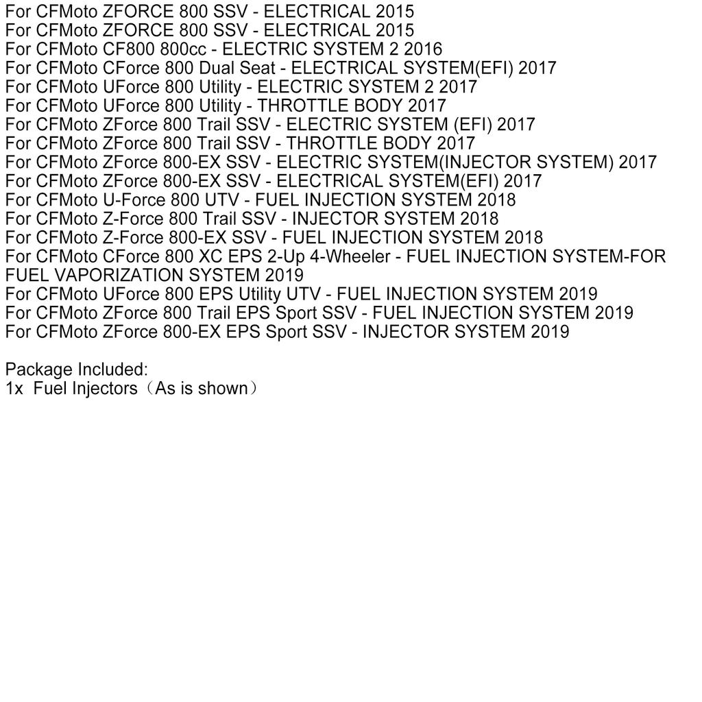 0800-171100 Kraftstoffeinspritzventil für CFMOTO X8 800 CForce UForce Zforce 800-EX 12-19