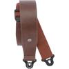 Comfort Leather Auto Lock Guitar Strap Brown Strap Lock Design 25BAL02