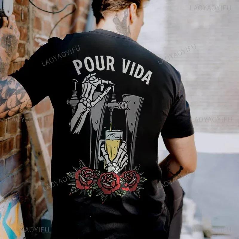 Horror Devil Dark Punk Skull Graphic Tshirts Harajuku Retro T Shirt Unisex Black White Casual Tee Summer Oversized Tee Camisetas