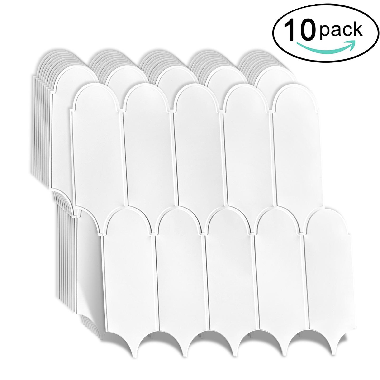 

10 pieces Pink Vinyl Wallpaper 3D Design Premium Peel And Stick Backsplash Wall Tile Sticker For Bathroom Kitchen Bedroom
