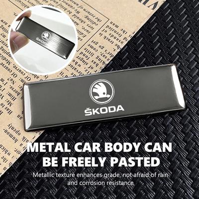 Car Styling Body Trunk Sticker Badge Auto Decoration Accessories For Fabia Kodiaq Kamiq Superb Yeti Octavia Enyaq Rapid