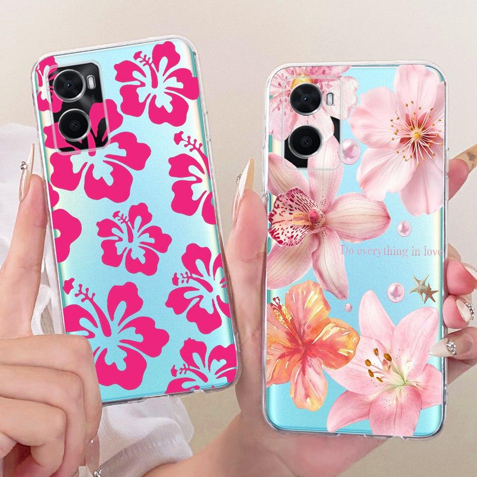 For OPPO A36 A76 A96 CPH2333 New Simple Style Phone Case For Oppo A36 A76 A96 4G Transparent TPU Soft Silicone Cases