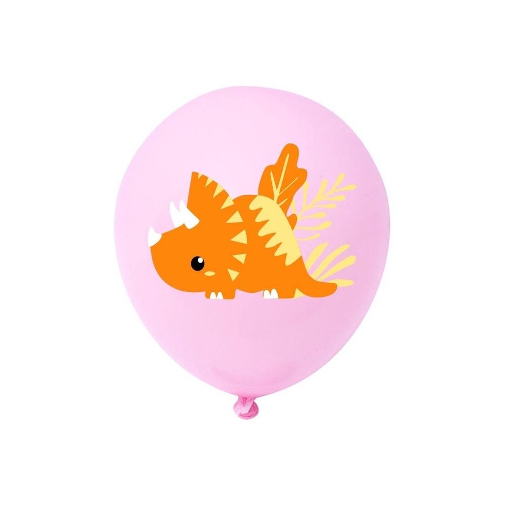 3D Rosa Dinosaurier Ballon Set Geburtstag Party Banner Kuchen Einsetzen Dinosaurier Ballon Party Dekoration Lieferungen