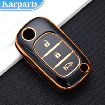 TPU 3 Buttons Key Case Cover For LADA Vesta Granta XRay Kalina Priora Sedan Sport For Renault Fluence Clio Megane For Mercedes